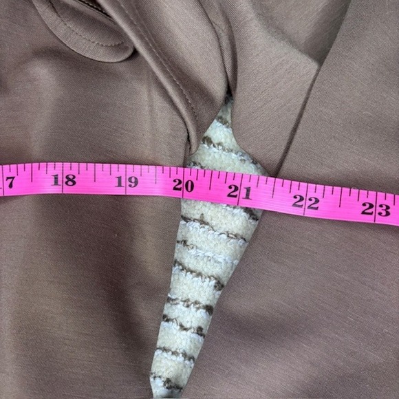 Melloday Camel Tan Chic Trench Coat Belted Long Jacket Soft Stretch Womens L - Picture 4 of 7